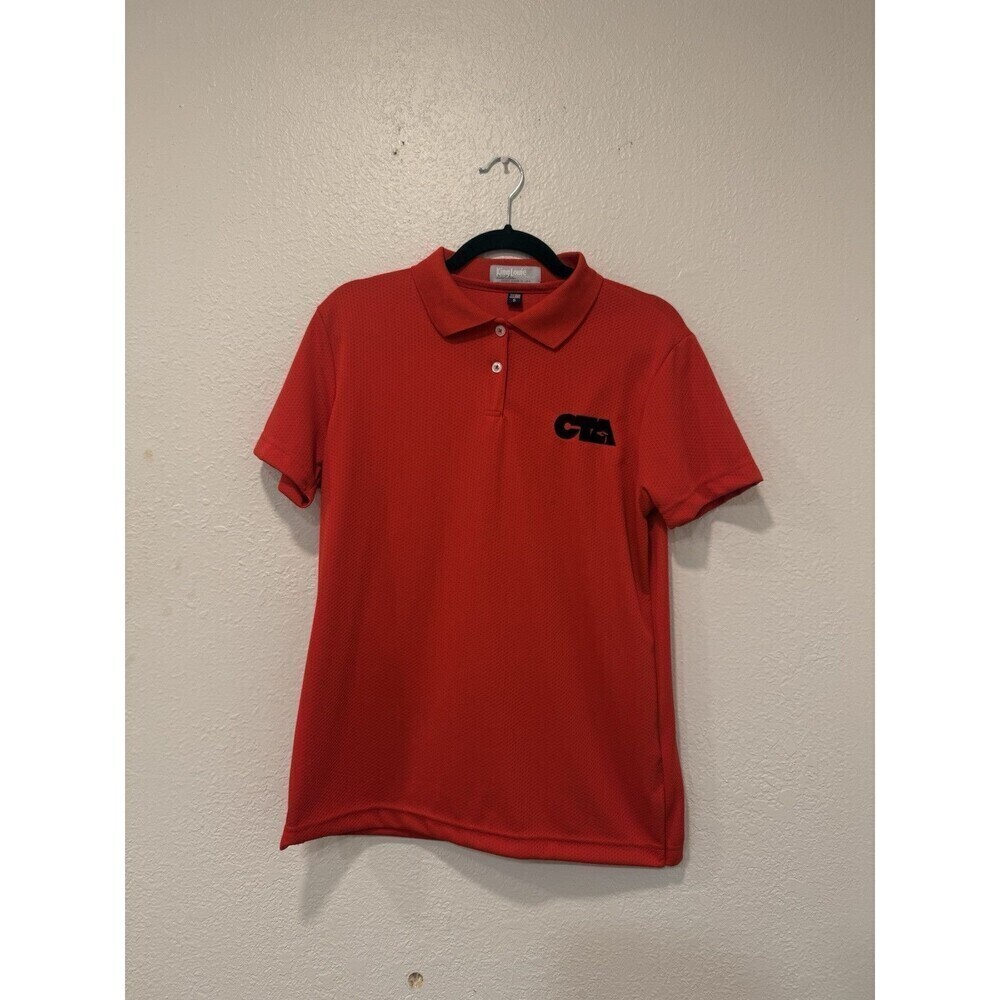 Vintage American Legion Auxiliary Ladies Red Polo Shirt King Louie Women’s Small - Picture 1 of 5